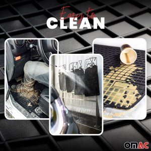 Alfa Romeo Stelvio Floor Mats - Omac - El Toro Rubber 4 Pcs - Black 